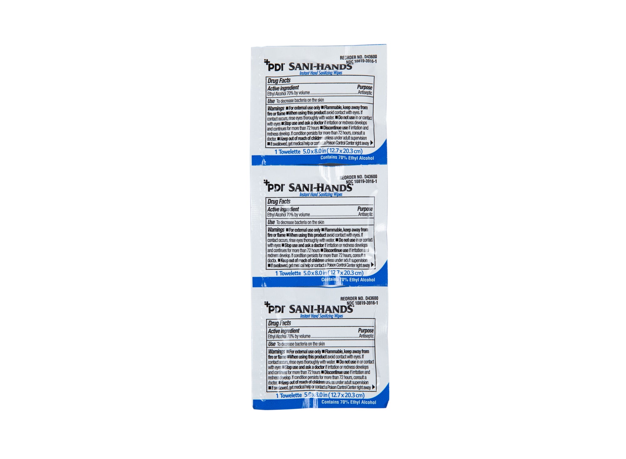 Sanitizing wipes - Box of 21